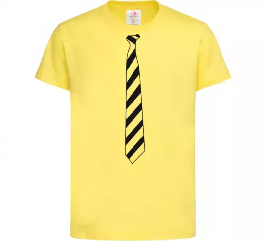 Детская футболка Краватка в полоску Лимонный фото
