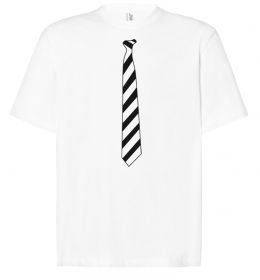 Футболка Оверсайз Краватка в полоску