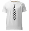 Мужская премиум футболка Краватка в полоску Белый фото
