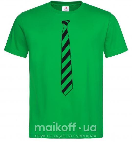 Чоловіча футболка Галстук в полоску Зелений фото