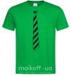 Чоловіча футболка Галстук в полоску Зелений фото