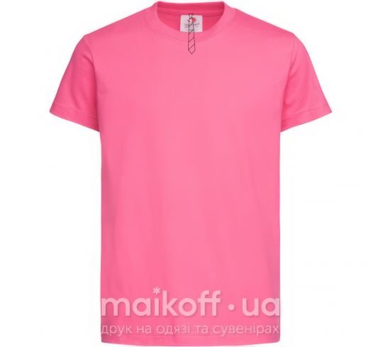 Детская футболка Галстук в полоску light Ярко-розовый фото