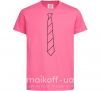 Детская футболка Галстук в полоску light Ярко-розовый фото