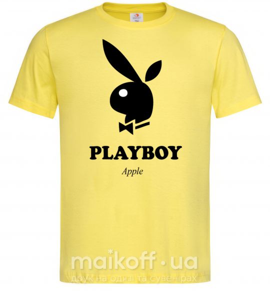 Мужская футболка PLAYBOY APPLE Лимонный фото