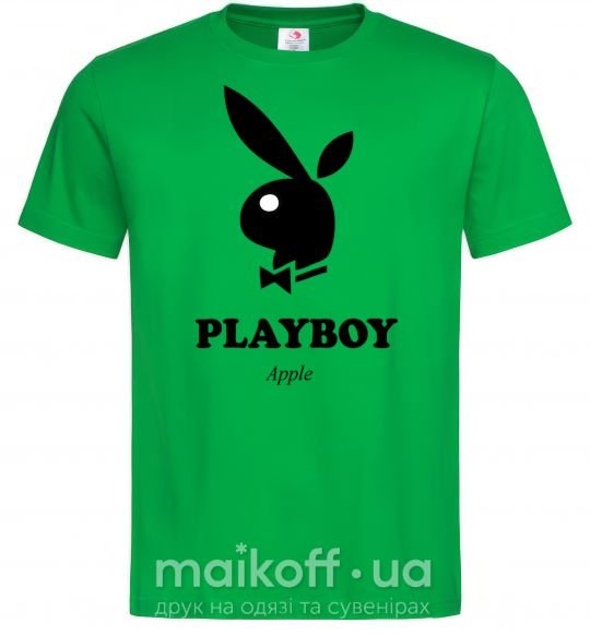 Мужская футболка PLAYBOY APPLE Зеленый фото