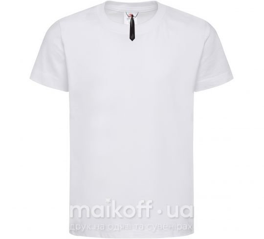 Детская футболка ГАЛСТУК BLACK Белый фото