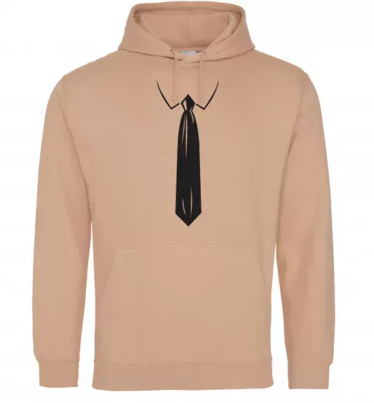 Мужская толстовка (худи) Краватка black Песочный фото