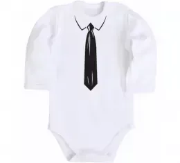 Детский боди Краватка black Белый фото