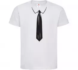 Дитяча футболка Фрак з торсом Білий фото