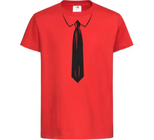 Дитяча футболка Краватка black Червоний фото