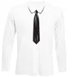 Лонгслів Краватка black Білий Лонгслів Краватка black Білий фото
