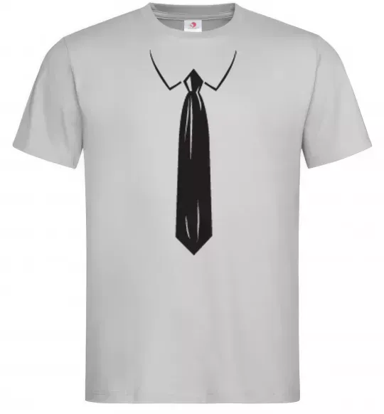 Мужская футболка Краватка black Серый фото
