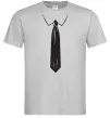 Мужская футболка Краватка black Серый фото