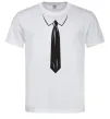 Мужская футболка Краватка black Белый фото
