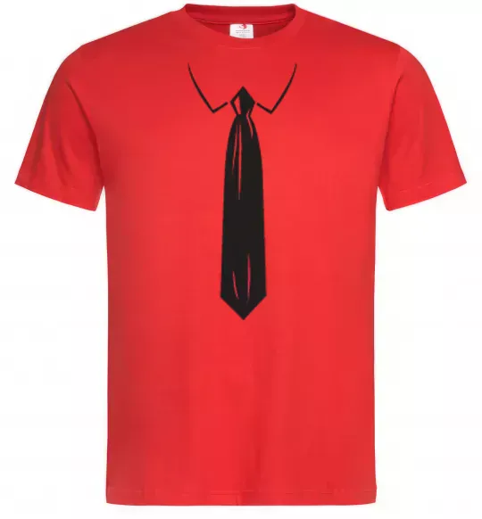 Мужская футболка Краватка black Красный фото