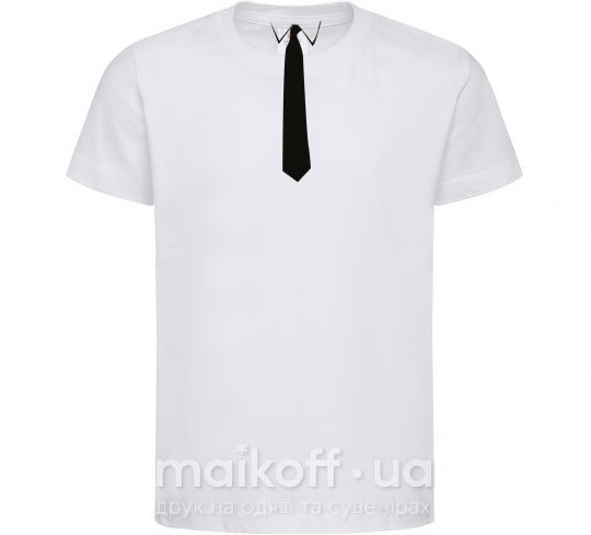 Детская футболка ГАЛСТУК КЛАССИКА Белый фото