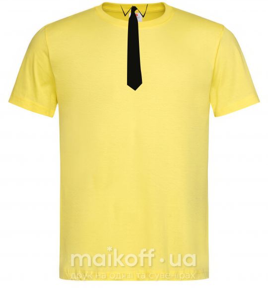 Мужская футболка ГАЛСТУК КЛАССИКА Лимонный фото