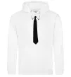 Жіноча толстовка (худі) Краватка класика Білий Жіноча толстовка (худі) Краватка класика Білий фото