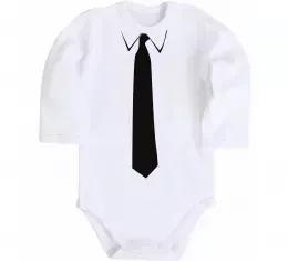 Детский боди Краватка класика Белый фото