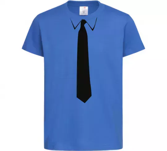 Дитяча футболка Краватка класика Яскраво-синій фото