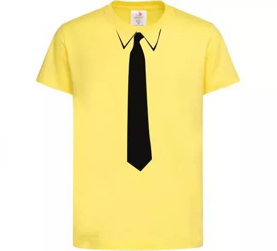 Дитяча футболка Краватка класика Лимонний фото
