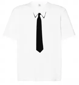 Футболка Оверсайз Костюм з метеликом та квіткою Білий фото