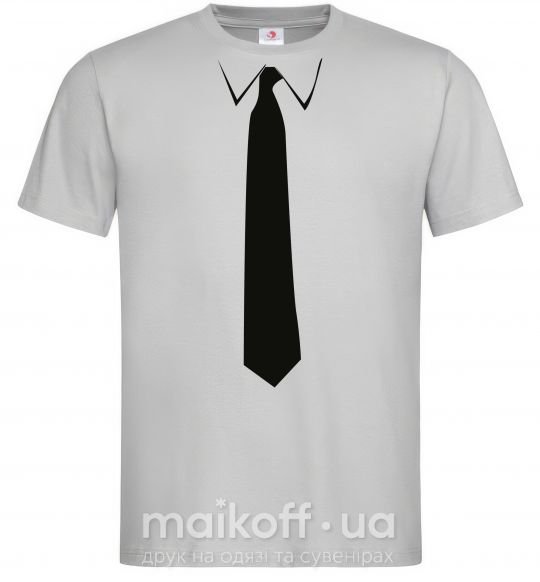 Мужская футболка ГАЛСТУК КЛАССИКА Серый фото