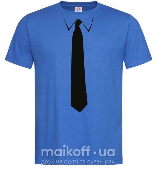 Мужская футболка ГАЛСТУК КЛАССИКА Ярко-синий фото