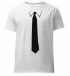 Мужская премиум футболка Краватка класика Белый фото