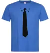 Чоловіча футболка Краватка класика Яскраво-синій фото