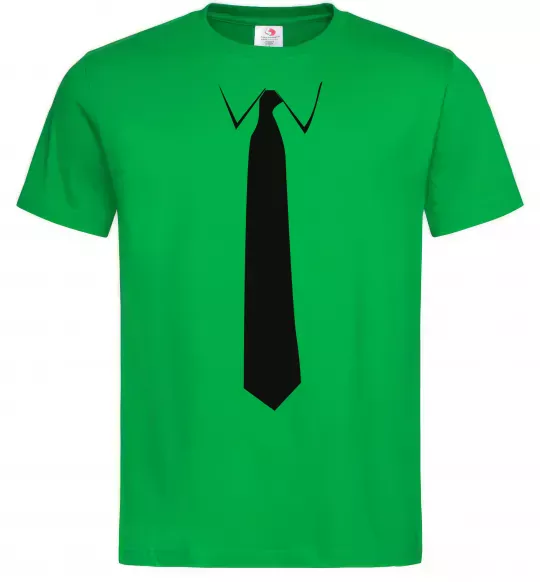 Чоловіча футболка Краватка класика Зелений фото