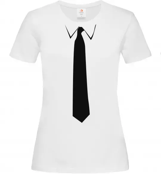 Женская футболка Краватка класика Белый фото