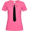 Женская футболка Краватка класика Ярко-розовый Женская футболка Краватка класика Ярко-розовый фото