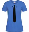 Женская футболка Краватка класика Ярко-синий Женская футболка Краватка класика Ярко-синий фото
