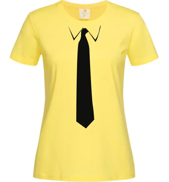 Женская футболка Краватка класика Лимонный фото