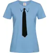 Женская футболка Краватка класика Голубой Женская футболка Краватка класика Голубой фото