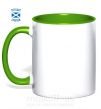 Чашка з кольоровою ручкою SCOTLAND FREEDOM Зелений фото