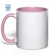 Чашка з кольоровою ручкою SCOTLAND FREEDOM Ніжно рожевий фото