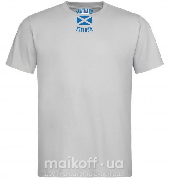Чоловіча футболка SCOTLAND FREEDOM Сірий фото