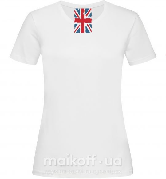 Жіноча футболка ФЛАГ GREAT BRITAIN Білий фото