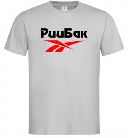 Чоловіча футболка Риибак Сірий фото