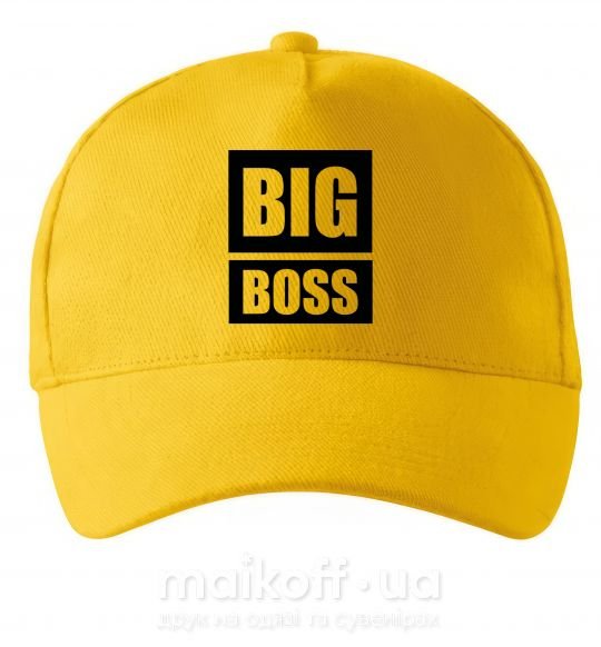 Кепка Надпись BIG BOSS Сонячно жовтий фото