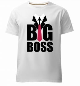 Чоловіча преміум футболка Напис BIG BOSS