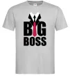 Мужская футболка Напис BIG BOSS Серый Мужская футболка Напис BIG BOSS Серый фото