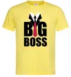 Мужская футболка Напис BIG BOSS Лимонный Мужская футболка Напис BIG BOSS Лимонный фото