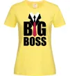 Жіноча футболка Напис BIG BOSS Лимонний Жіноча футболка Напис BIG BOSS Лимонний фото