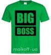 Чоловіча футболка Надпись BIG BOSS Зелений фото