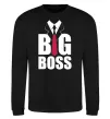 Світшот Напис BIG BOSS Чорний фото
