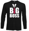 Лонгслив Напис BIG BOSS Черный фото