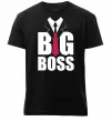 Мужская премиум футболка Напис BIG BOSS Черный фото